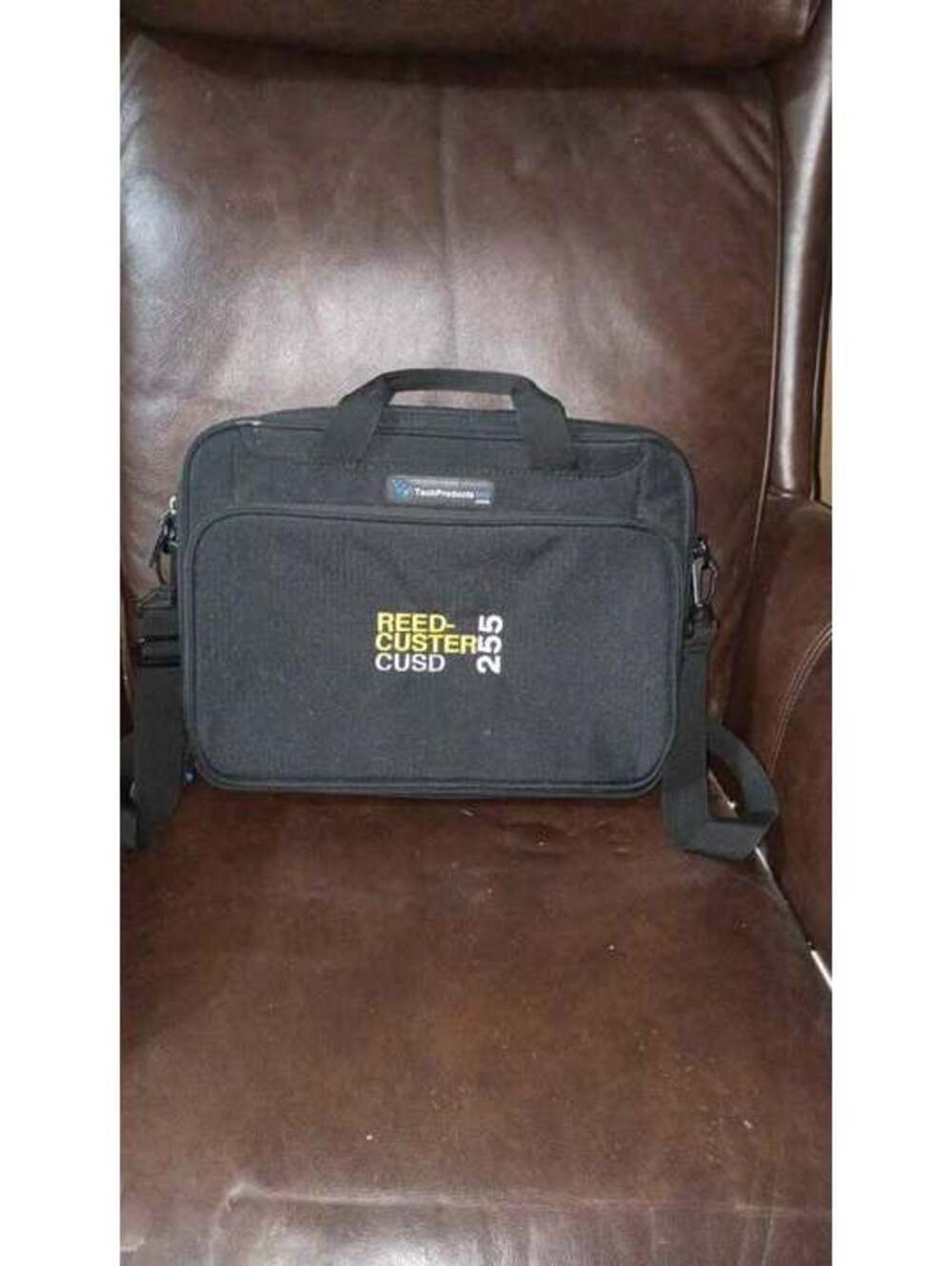TechProtec Black Laptop Case with Strap - Very Good Condition